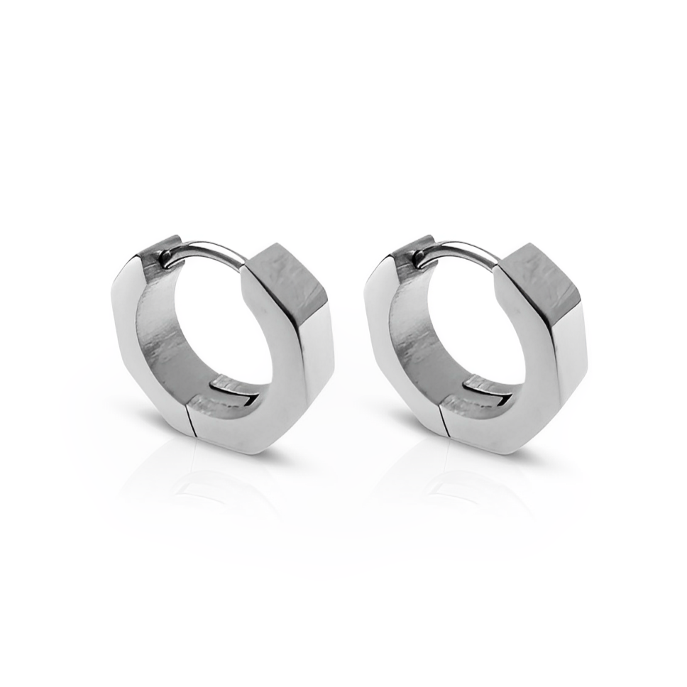Momentum Silver Huggie Earrings - Ever Jewellery