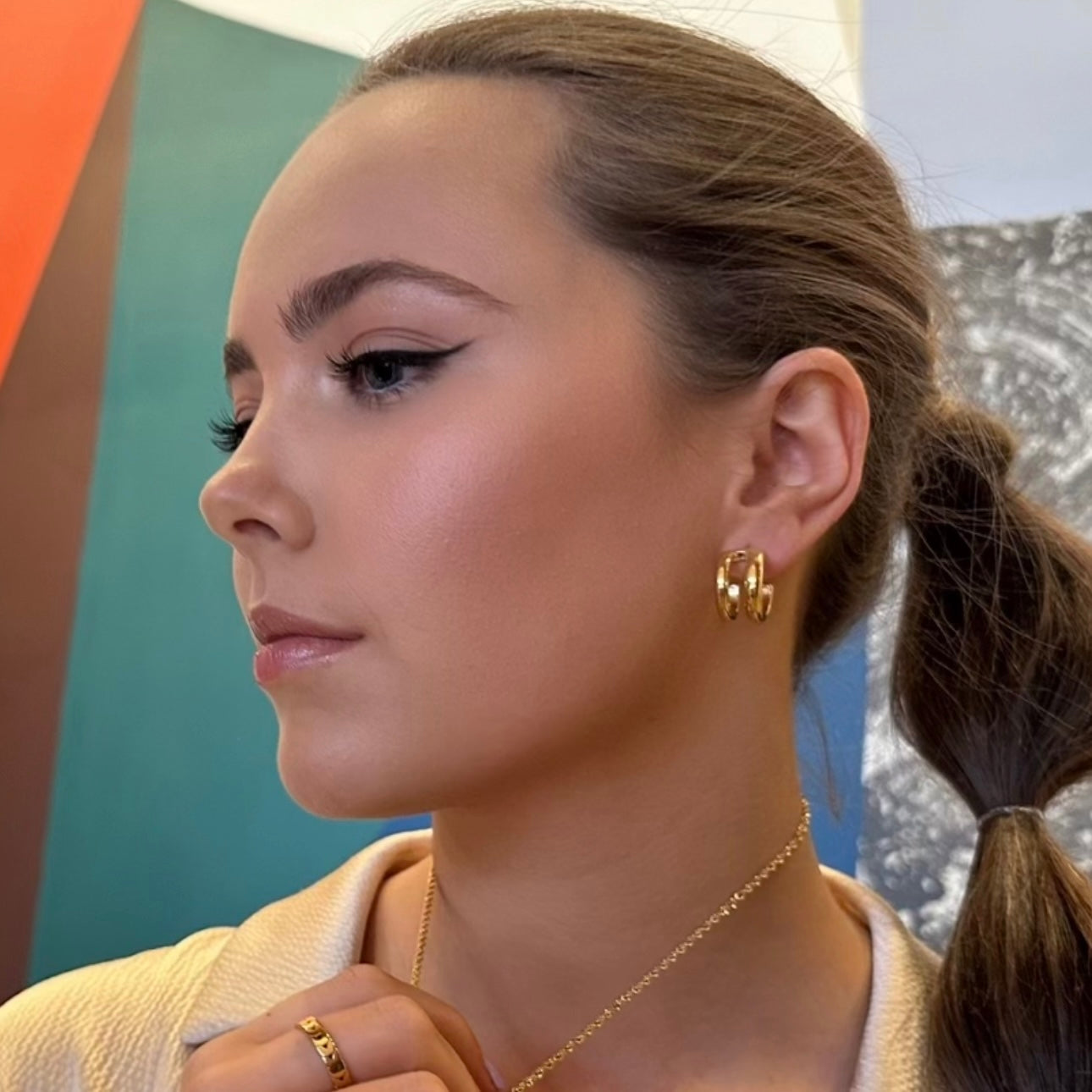 City Street Hoop Earrings - Ever Jewellery