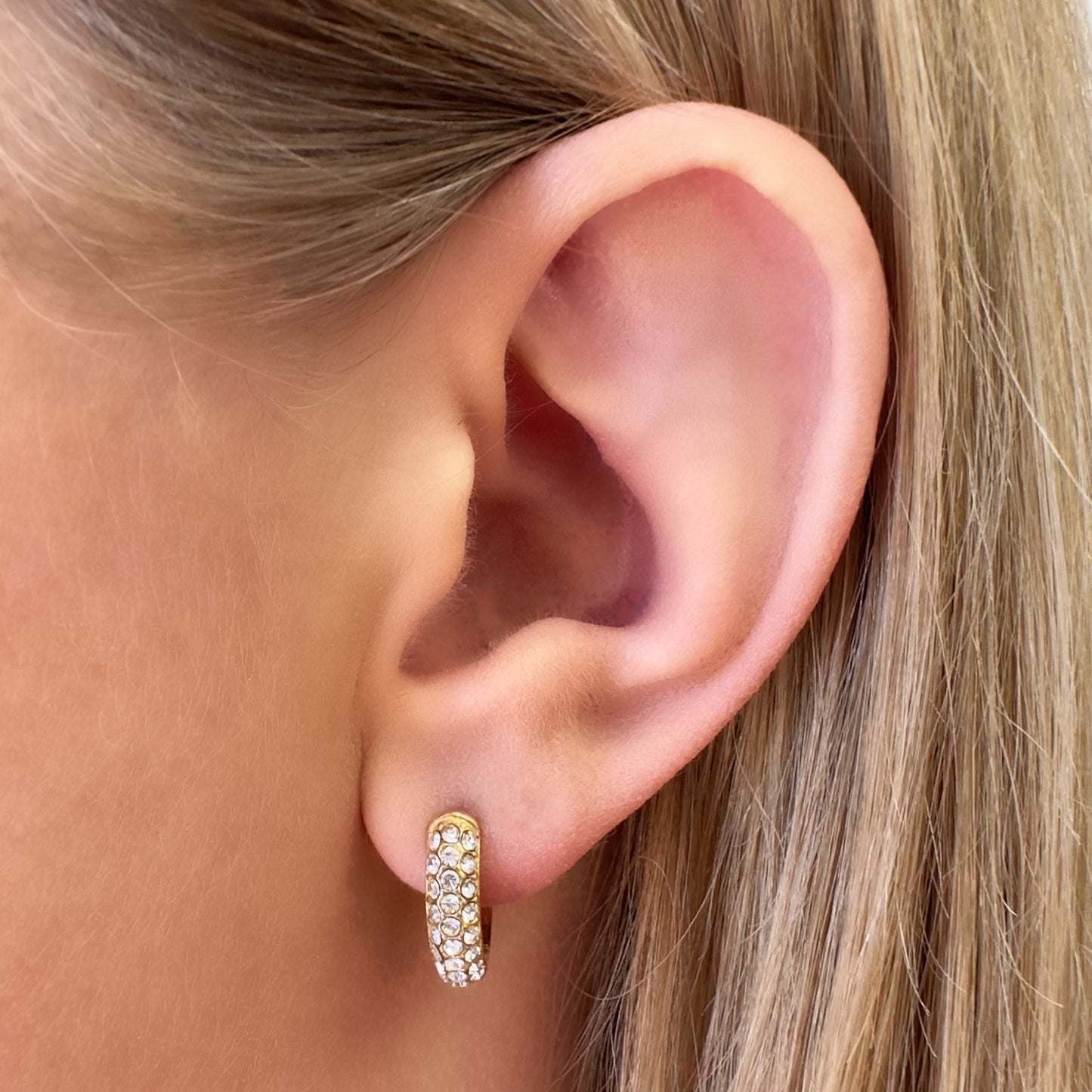 Gravitate Crystal Huggie Earrings - Ever Jewellery 