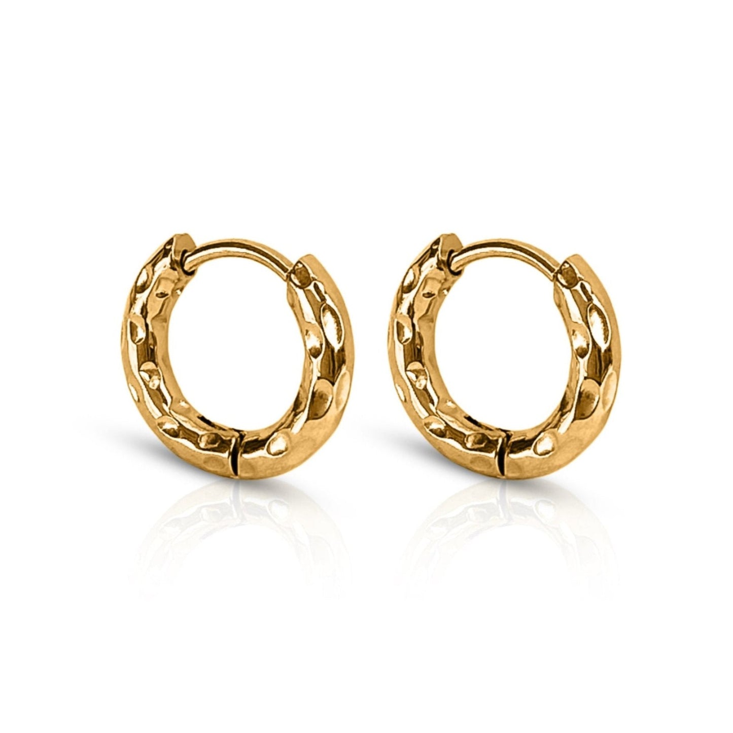 Wave Gold Huggie Earrings - Ever Jewellery