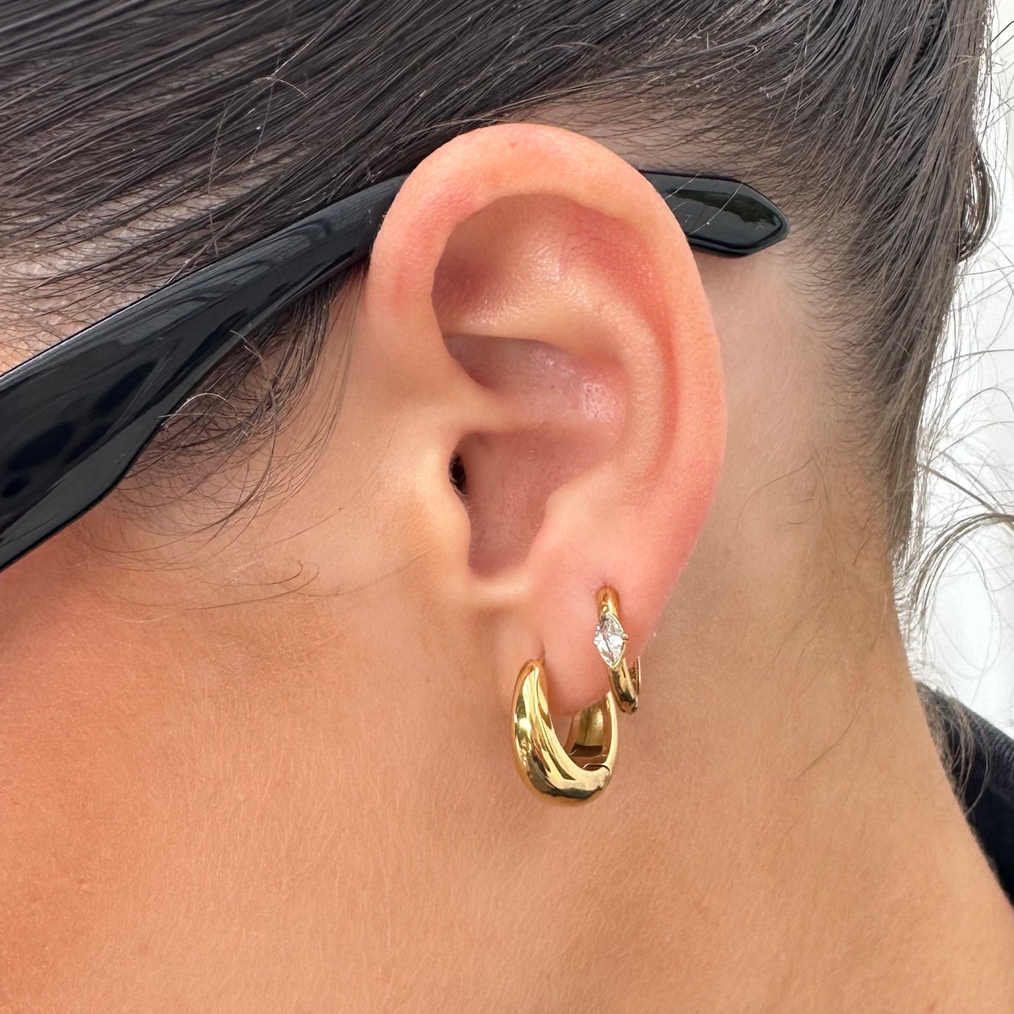 Rush Hour Huggie Earrings - Ever Jewellery