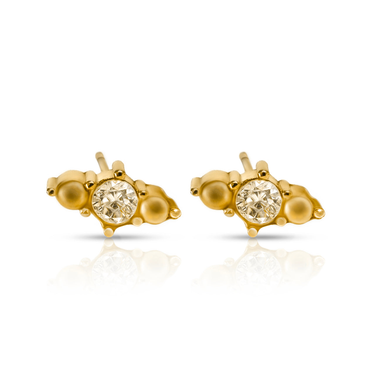 Fusion Gold Studs Earrings