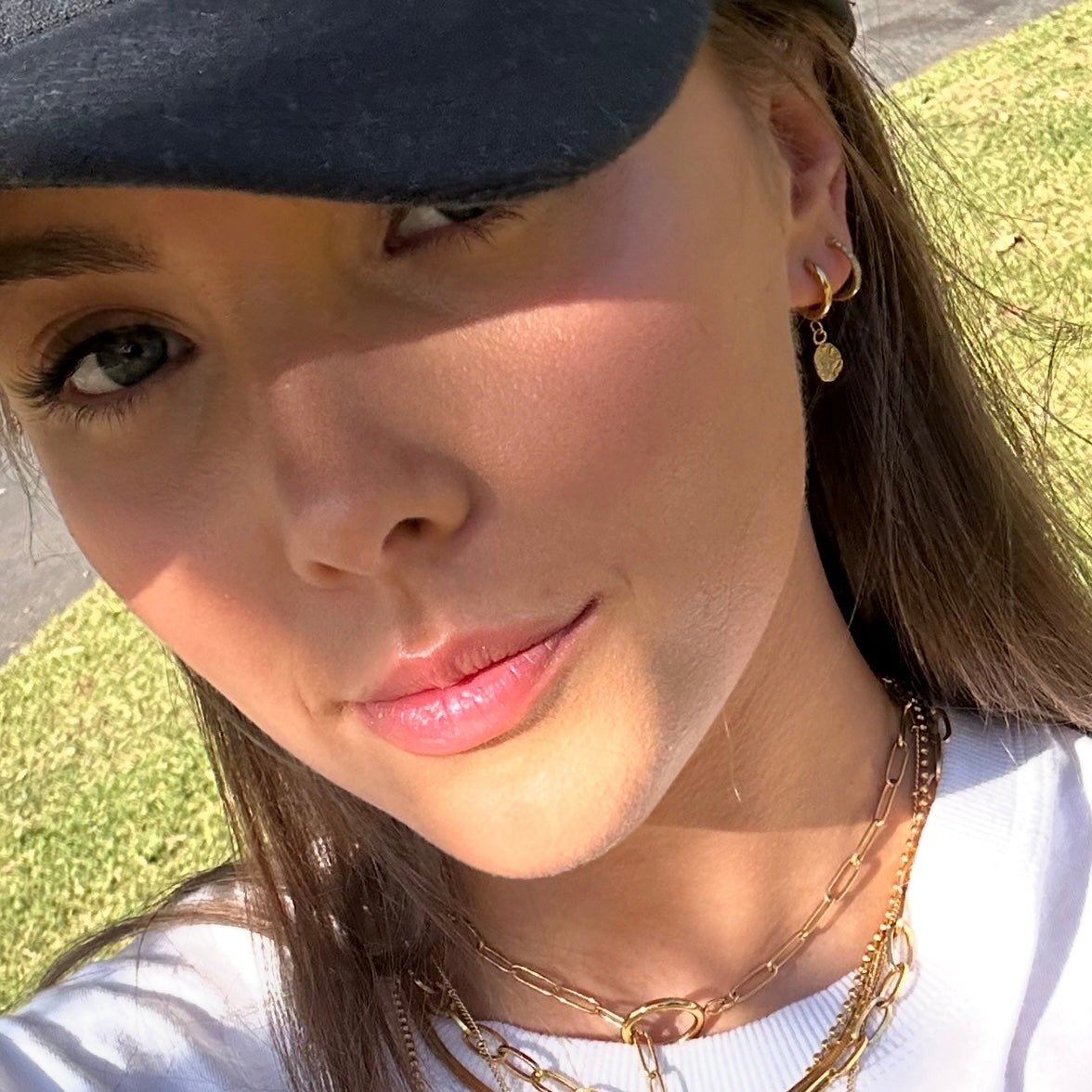 Harmony Gold Huggie Earrings