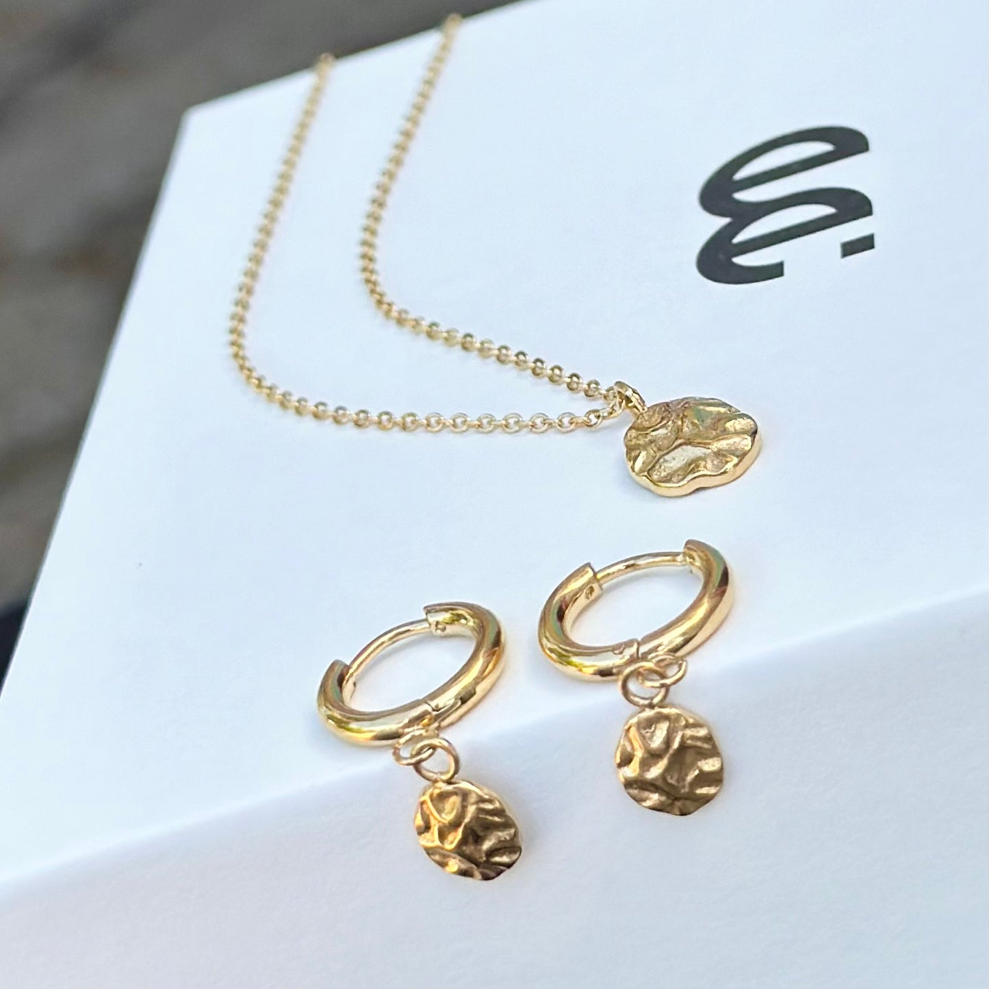 Harmony Huggies + Necklace Bundle - Gold