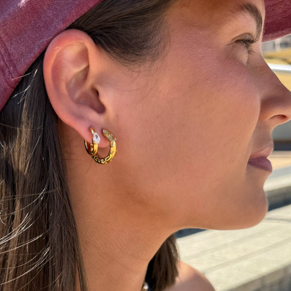 rush-hour-hoop-earrings-worn-lifestyle-pink-cap-ever-jewellery