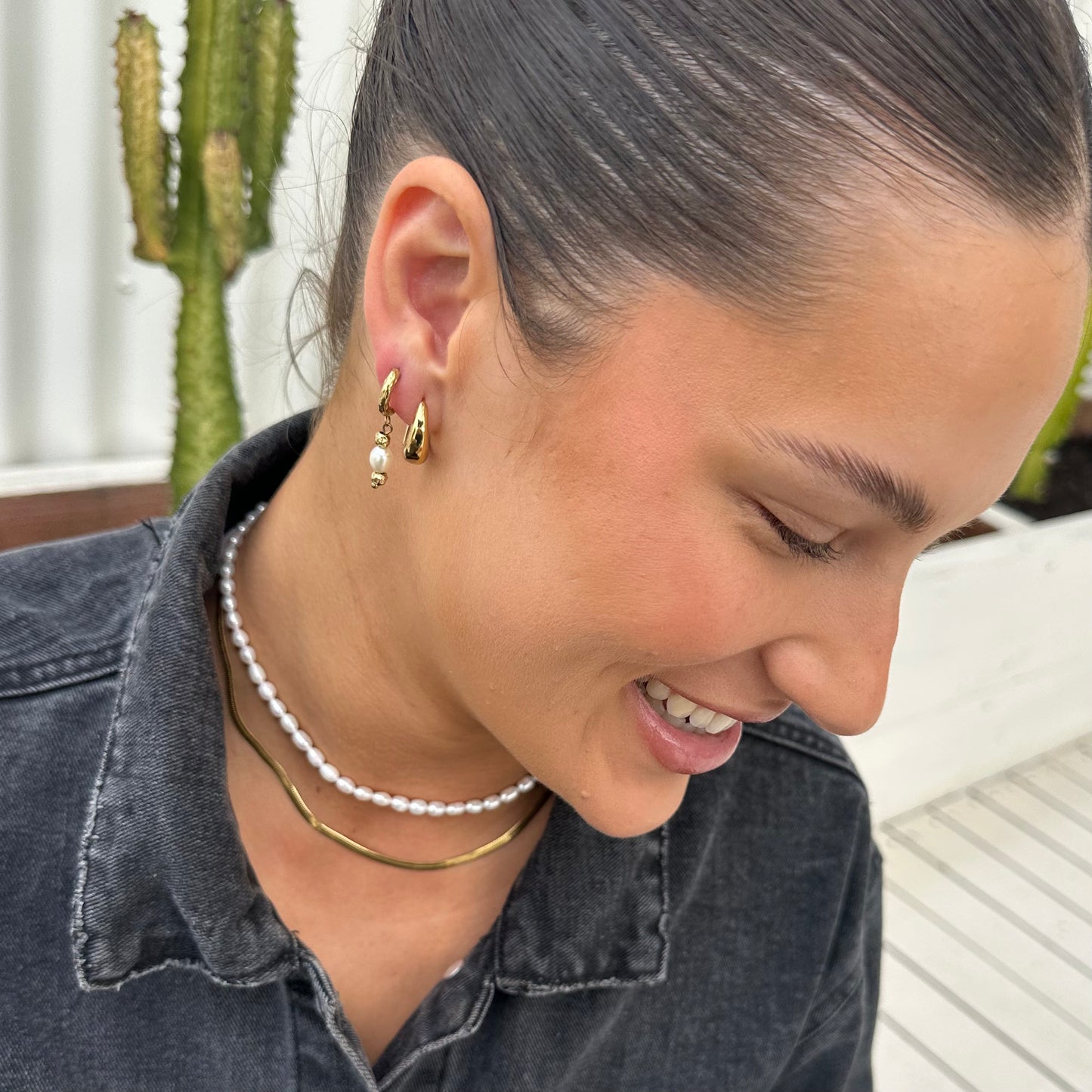 City Lights Pearl Beaded Necklace