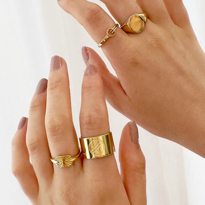 Empire Gold Signet Ring - Ever Jewellery 