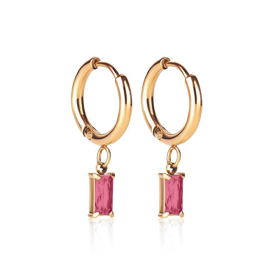 Luxe Gold Drop Earrings - Rose - Ever Jewellery