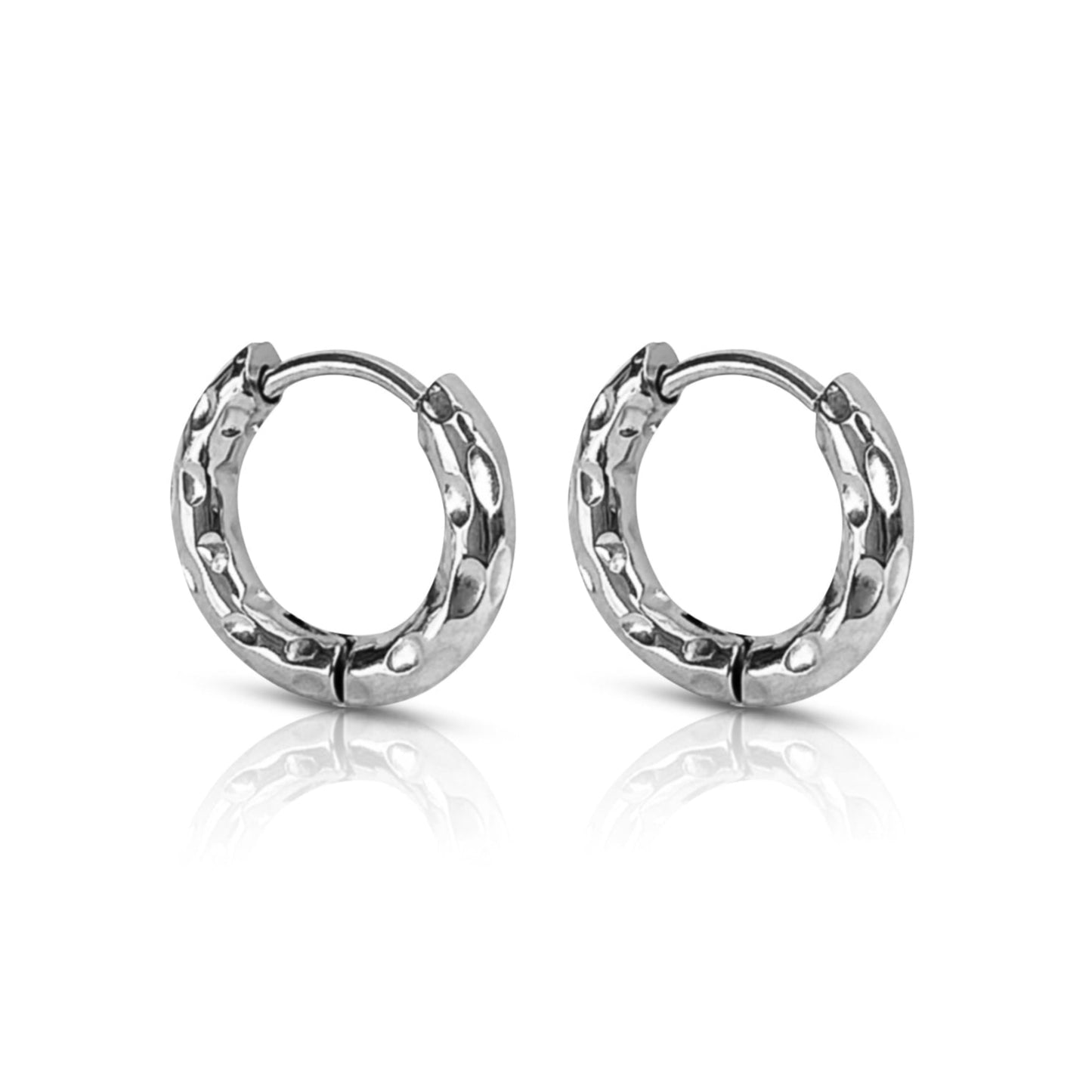 Wave Silver Huggie Earrings - Ever Jewellery