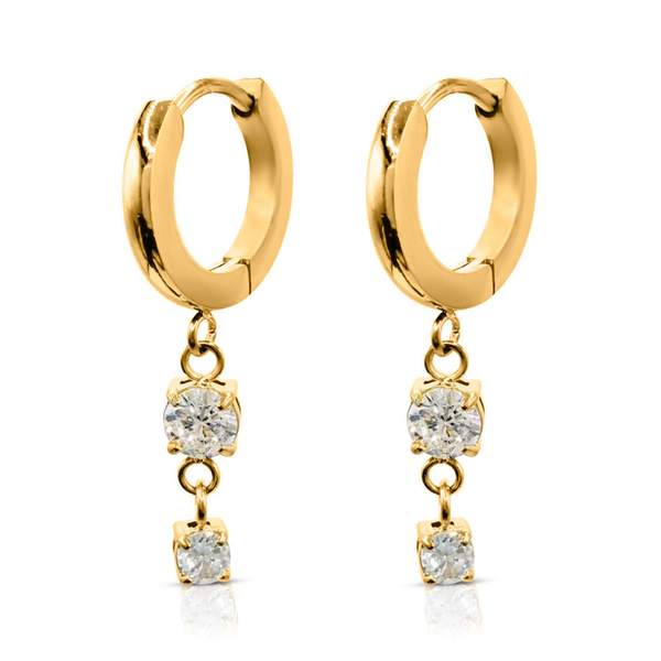 Studio Drop Huggie Earrings - Ever Jewellery