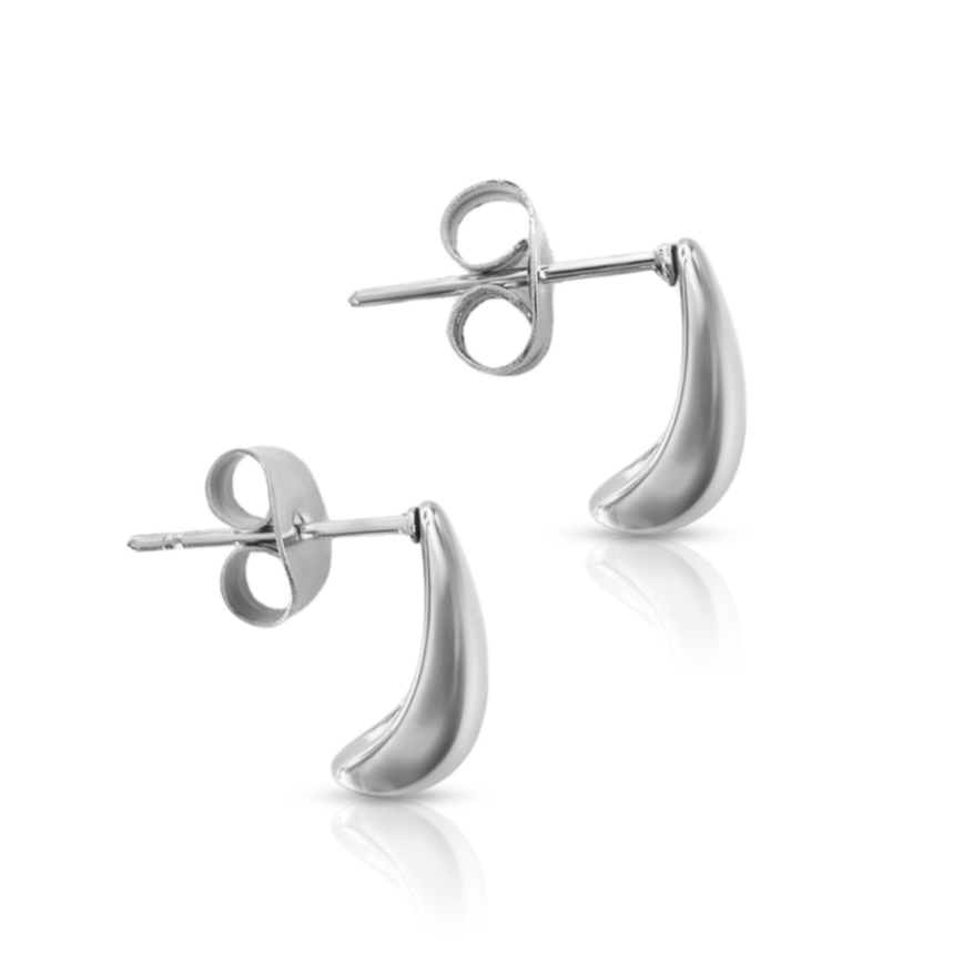 Swift Silver Stud Earrings - Ever Jewellery