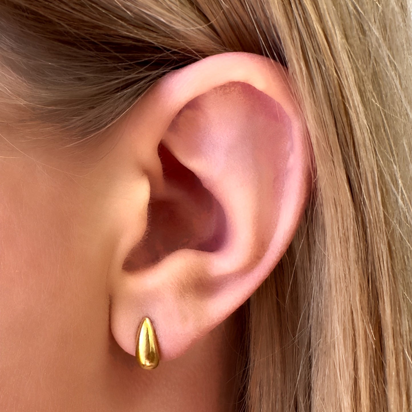 Swift Gold Stud Earrings - Ever Jewellery