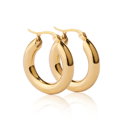 Hustle Hoops + Swish Gold Stud Earrings Bundle - Ever Jewellery 
