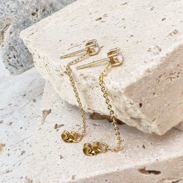 Urban Chain Stud Earrings ** PRE-ORDER ** - Ever Jewellery