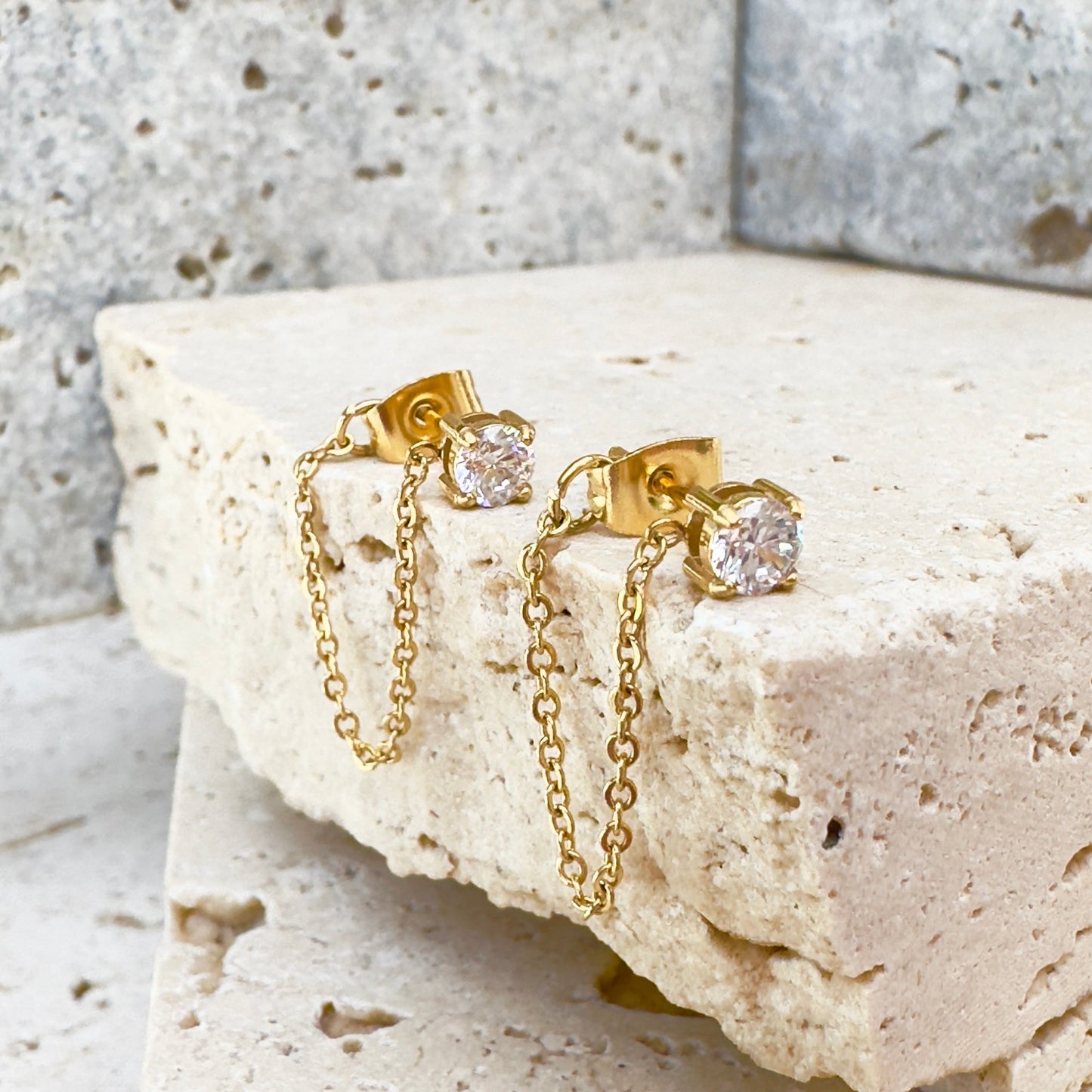 Urban Chain Stud Earrings ** PRE-ORDER ** - Ever Jewellery