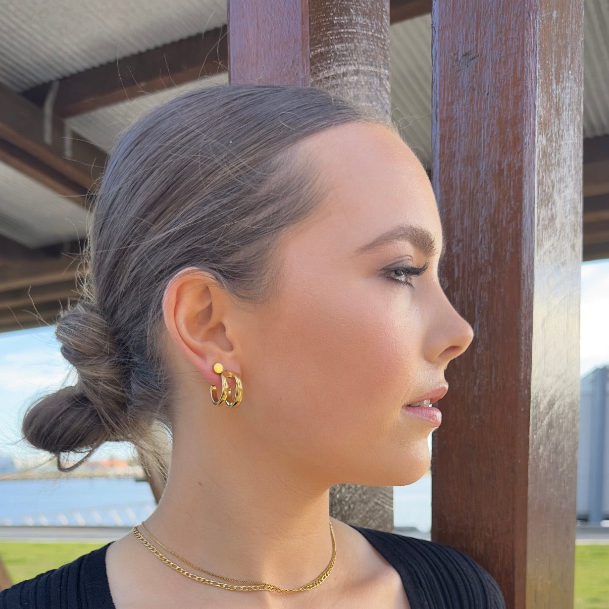 City Street Hoop Earrings - Ever Jewellery