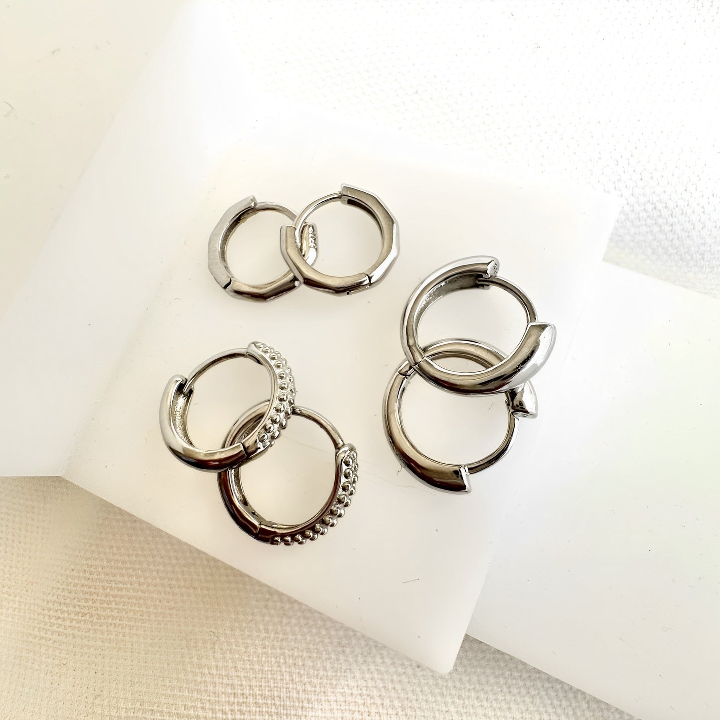 Rebound Huggie Earrings - Ever Jewellery