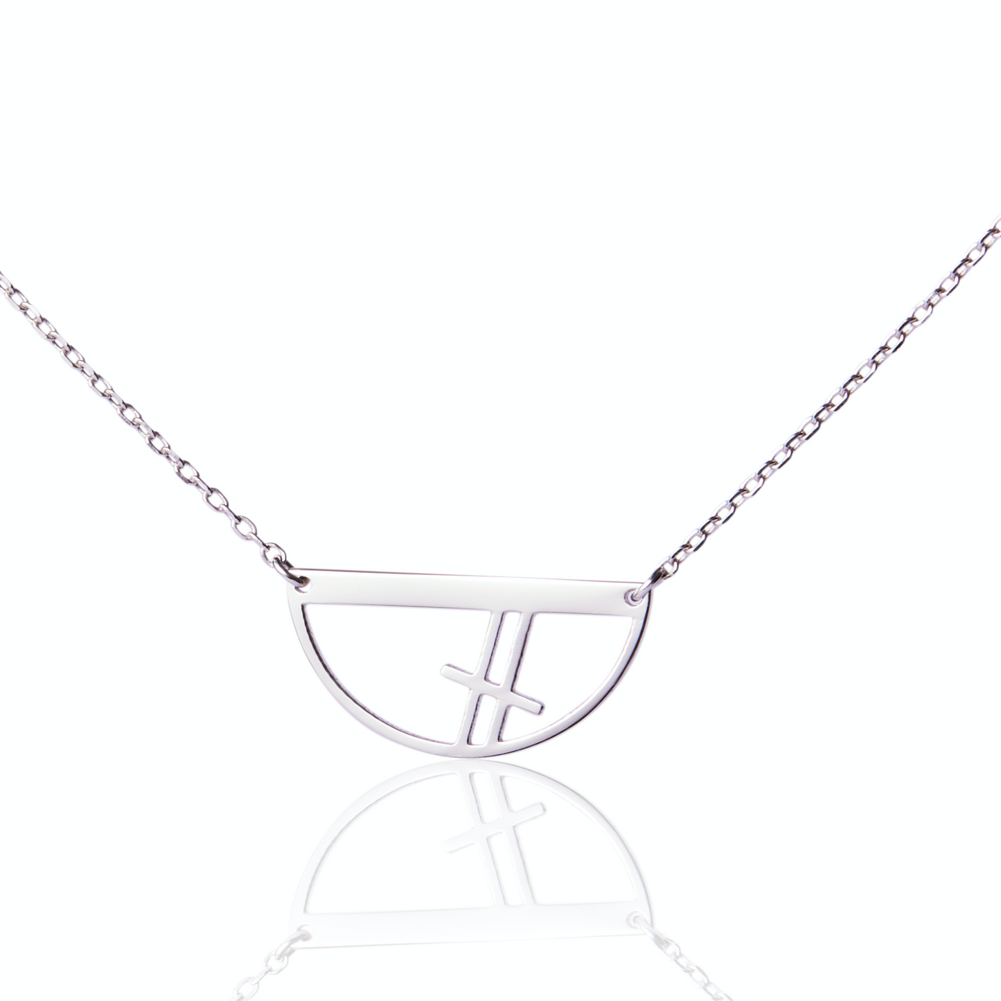 Free Throw Silver Necklace - Ever Jewellery