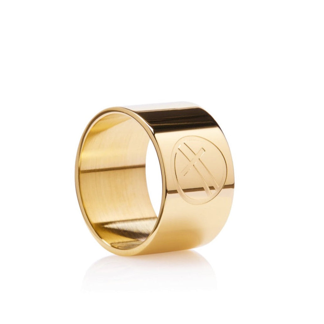 Grandstand Gold Band Ring - Ever Jewellery