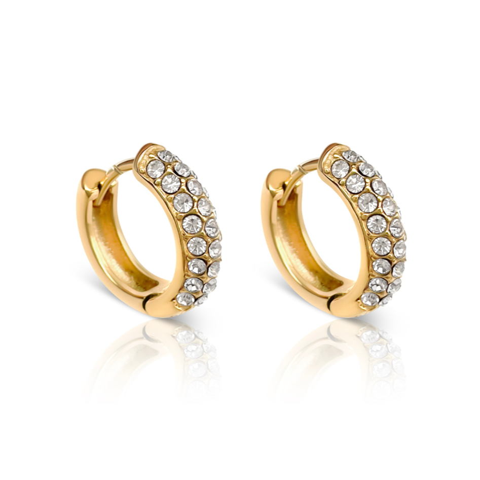 Gravitate Crystal Hoop Earrings - Ever Jewellery