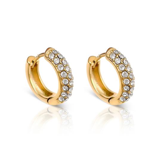 Gravitate Crystal Hoop Earrings - Ever Jewellery