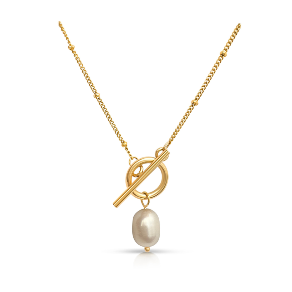 One-On-One Pearl Gold Necklace - Ever Jewellery