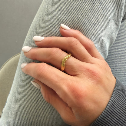 Ripple Gold Ring