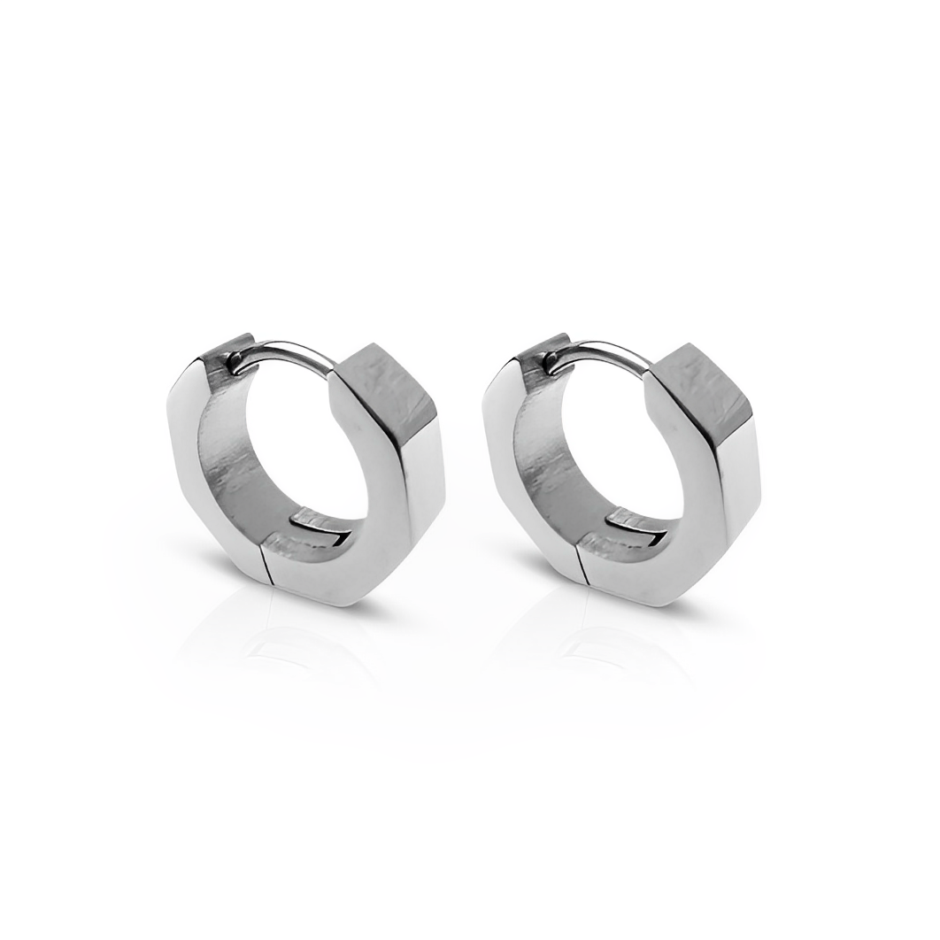 Momentum Silver Huggie Earrings