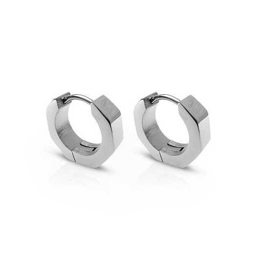 Momentum Silver Huggie Earrings