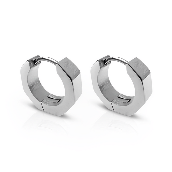 momentum-silver-huggie-earrings-hexagonal-silver-hoops-product-shot-ever-jewellery