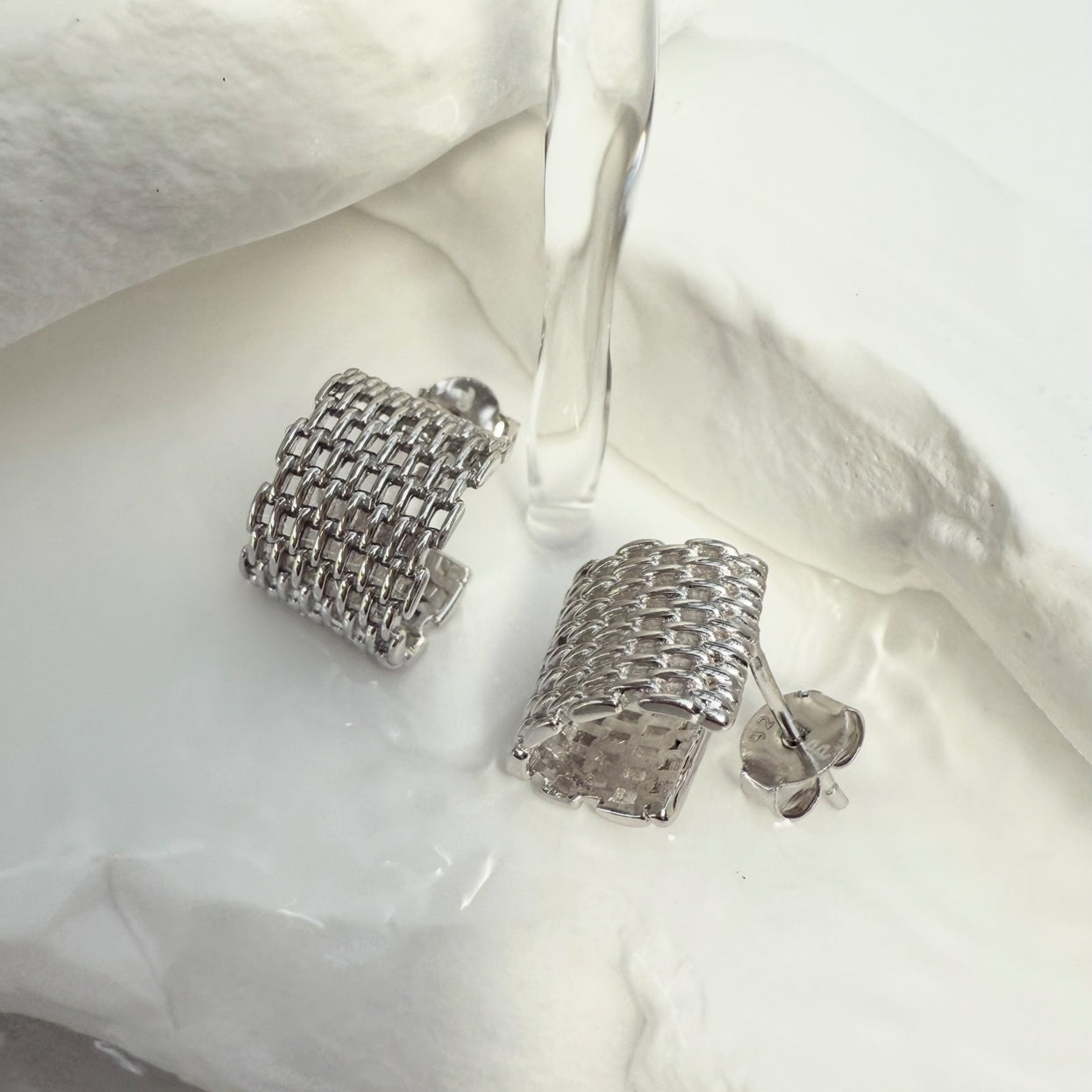 Broadway Silver Hoop Earrings - Ever Jewellery 