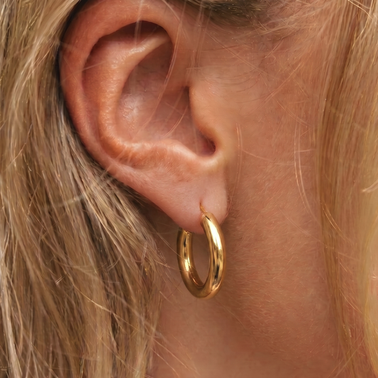 Hustle Hoop Earrings - Large