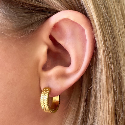 Step Back Hoop Earrings - Ever Jewellery 