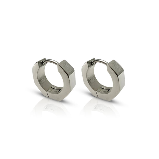 Momentum Silver Huggie Earrings