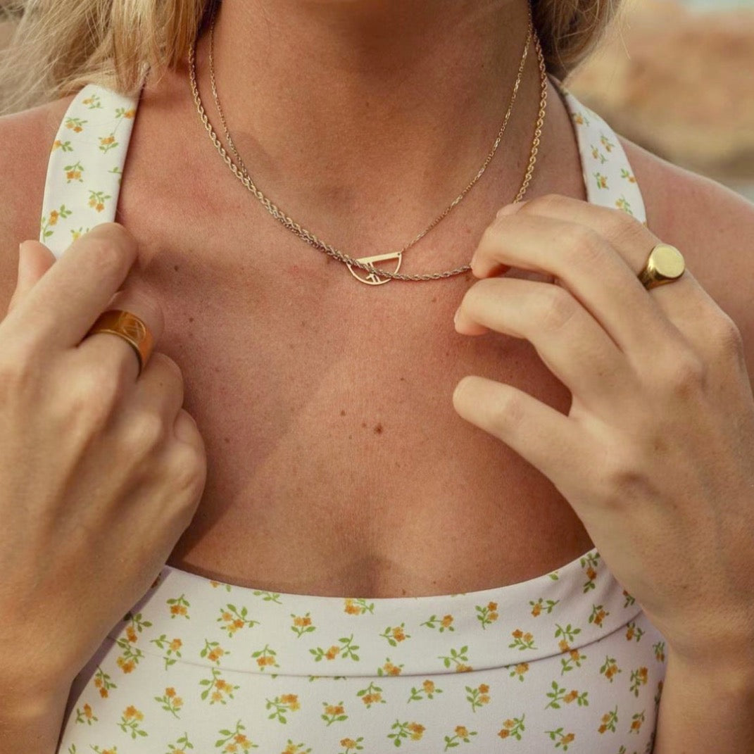 Free Throw Gold Necklace - Ever Jewellery 