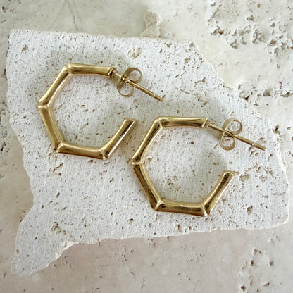 Static Hoop Earrings
