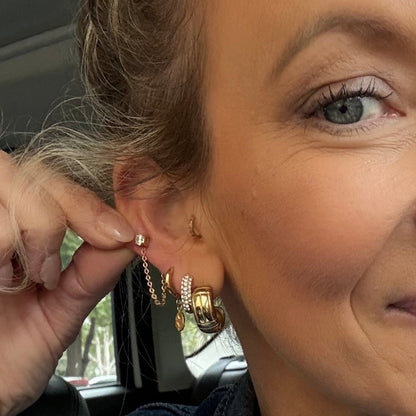 Podium Hoop Earrings - Ever Jewellery 