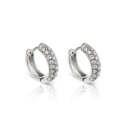 Gravitate Silver Hoop Earrings