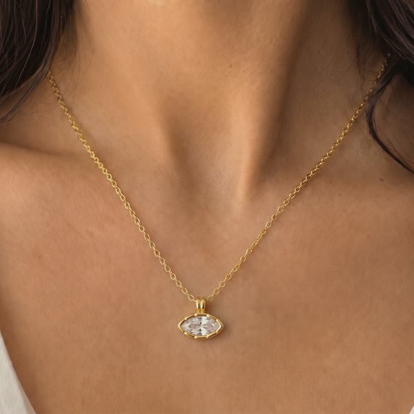 Halo Gold Necklace - Ever Jewellery 