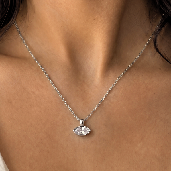 Halo Silver Necklace - Ever Jewellery 