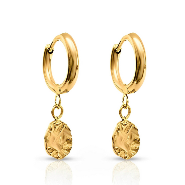 Harmony Gold Huggie Earrings - Ever Jewellery 