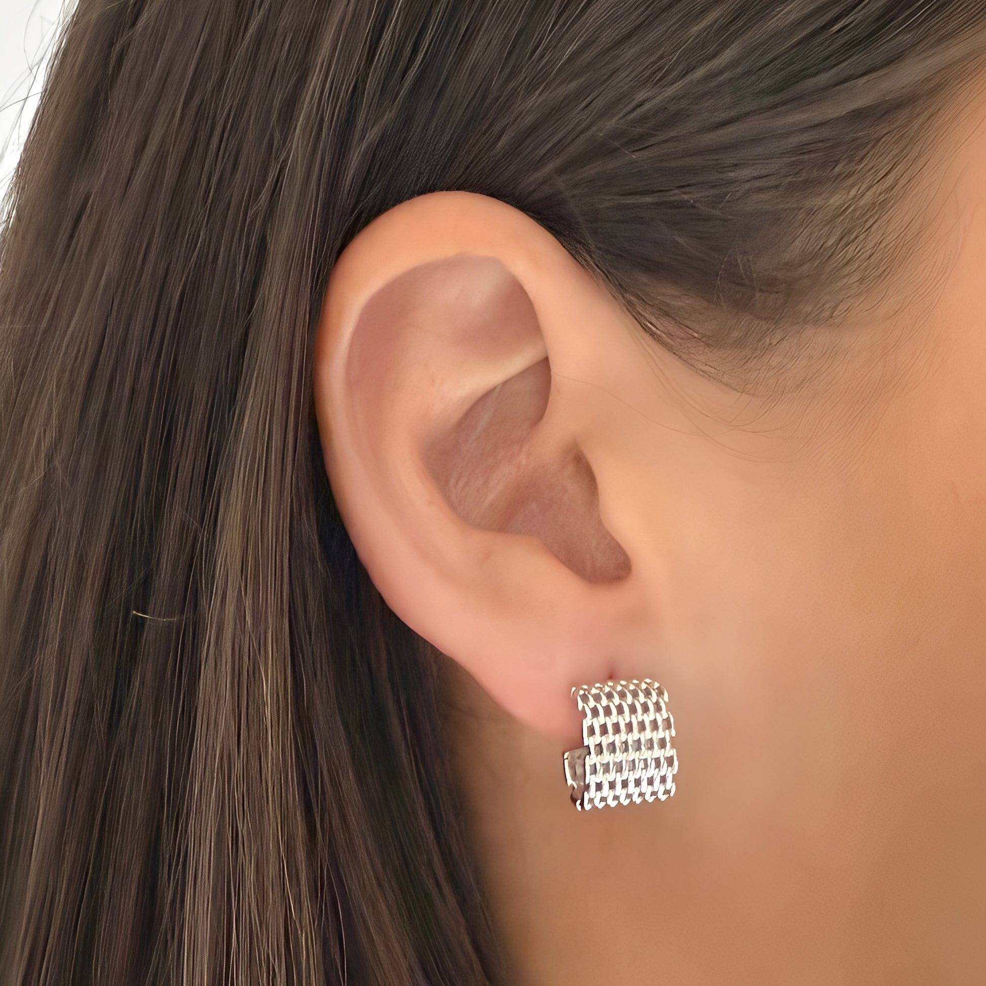 Broadway Silver Hoop Earrings - Ever Jewellery 