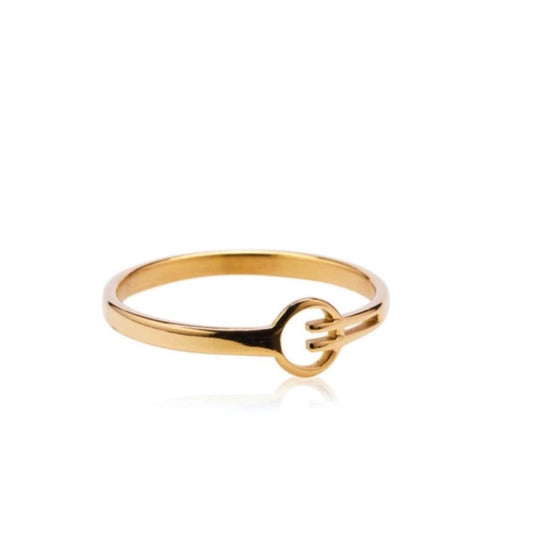 Jump Stop Gold Ring - Ever Jewellery 