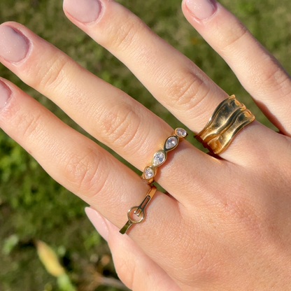 Cascade Gold Ring - Ever Jewellery 