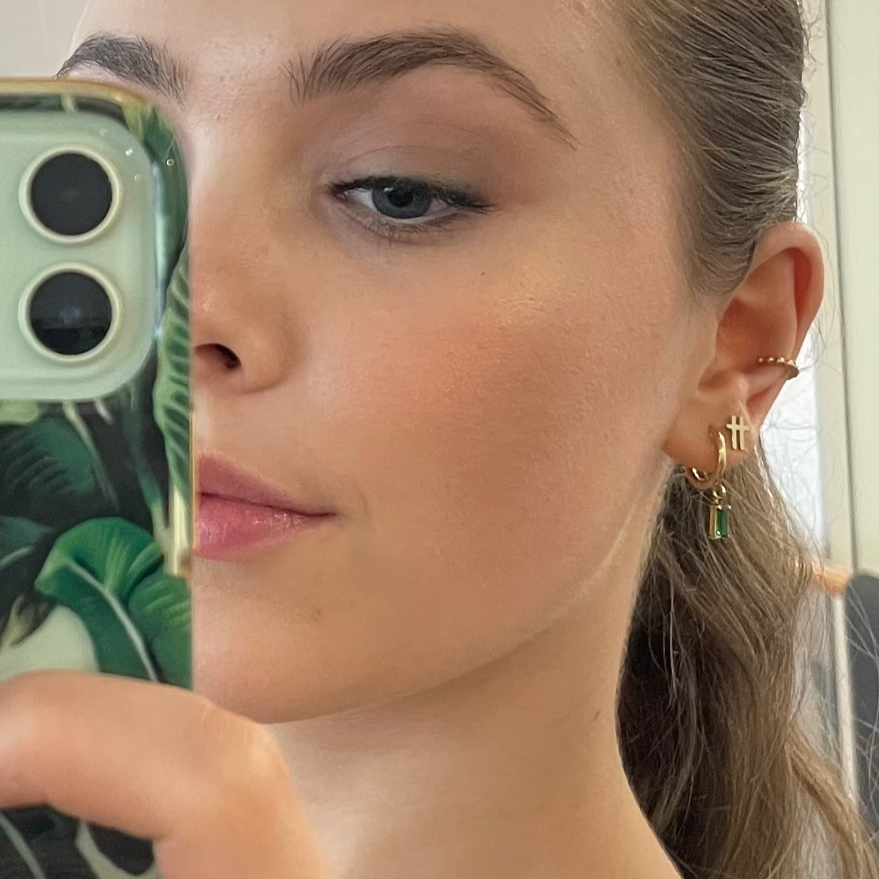 Luxe Gold Drop Earrings - Emerald - Ever Jewellery 