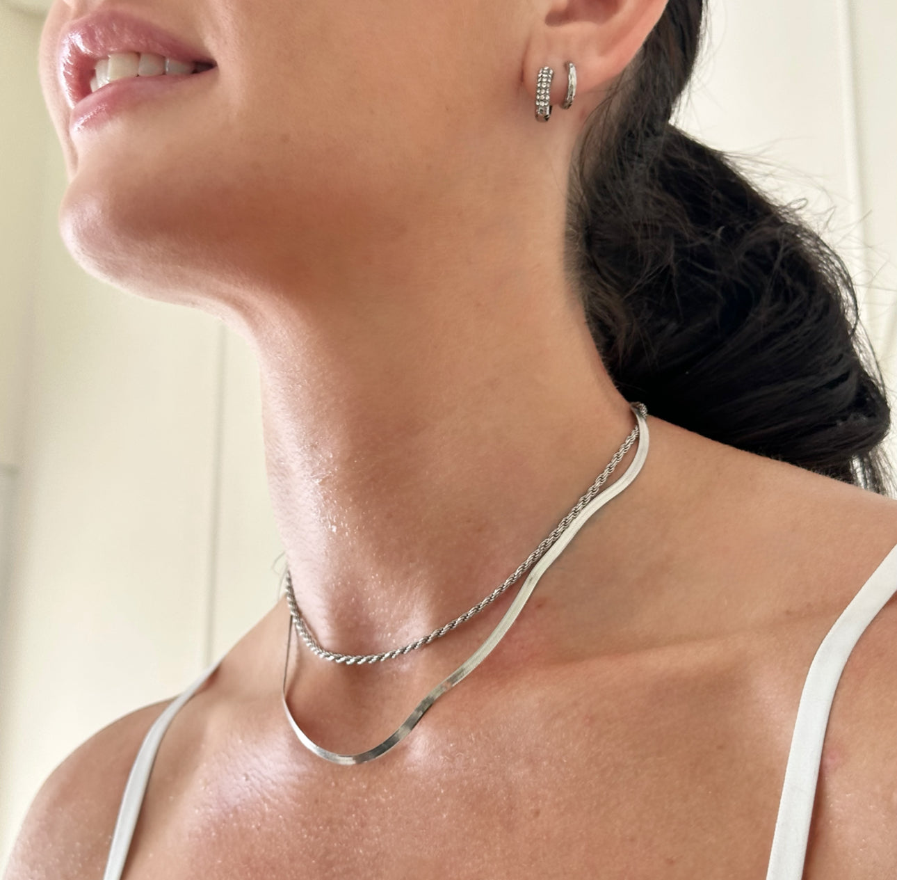 Sidewalk Silver Necklace