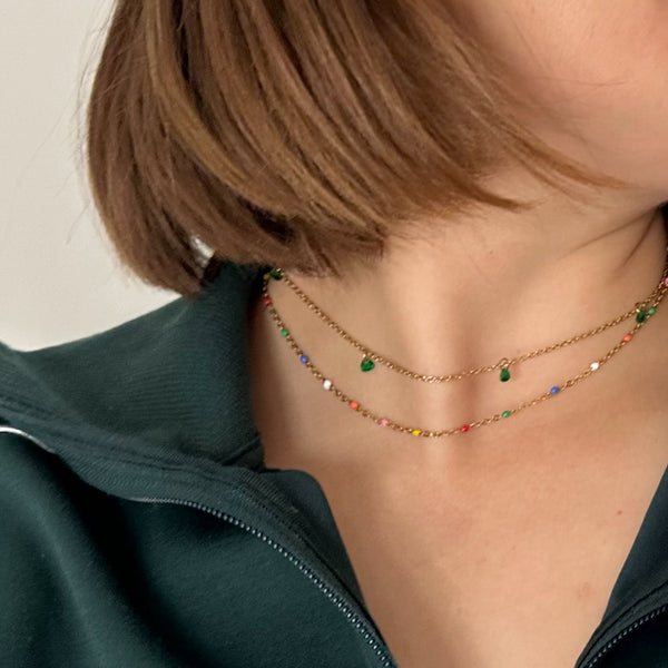 off-duty-emerald-necklace-layered-lifestyle-ever-jewellery