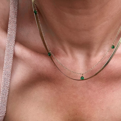 Off Duty Emerald Necklace