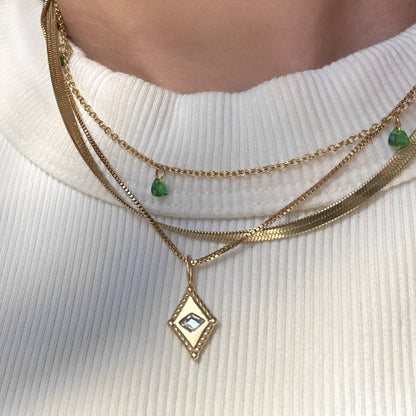 Off Duty Emerald Necklace