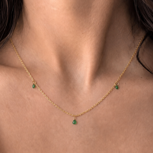 Off Duty Emerald Necklace